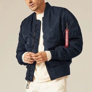 Men's Navy Bomber Jacket